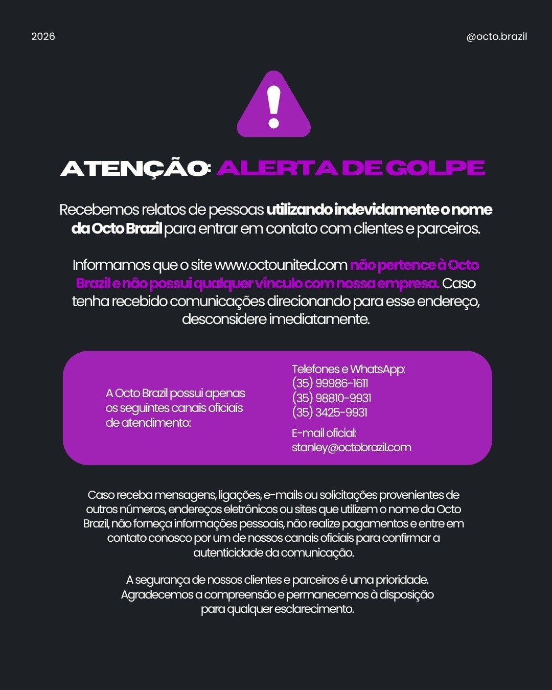 Novidade Octo Brazil